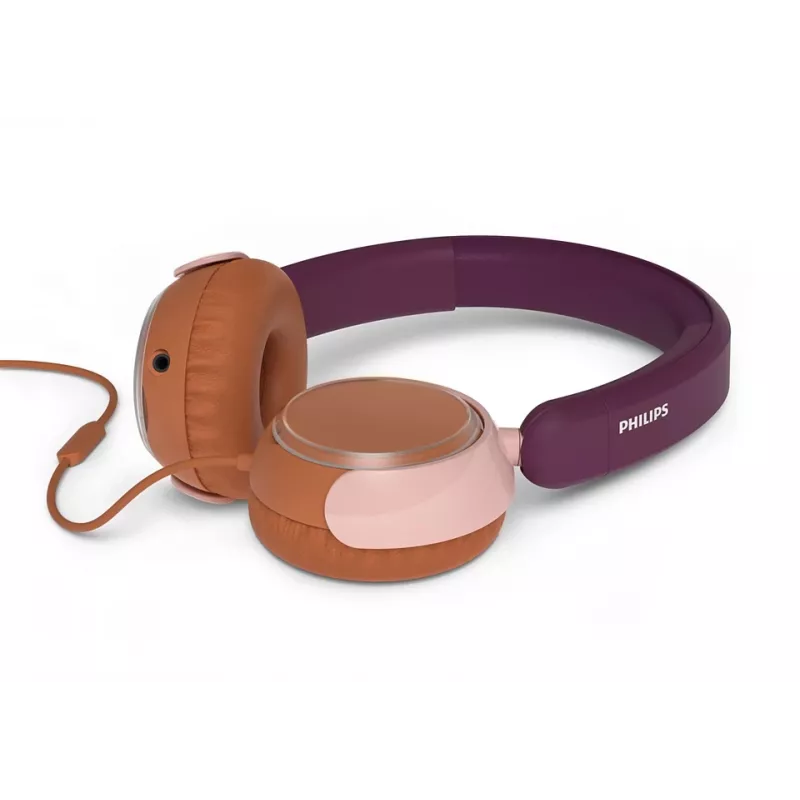 Philips 2000 serijos TAK2000MP/00 ausinės / laisvų rankų įranga Laidinės Ant galvos Skambučiai / Muzika USB-C Oranžinė, Violetinė, Rožinė