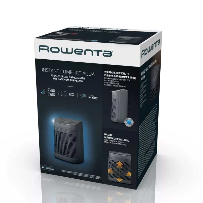 Rowenta Instant Comfort SO6511 patalpų pilkos spalvos 2200 W ventiliatorinis elektrinis šildytuvas