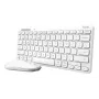 Klaviatūros ir pelės rinkinys TRUST Lyra Mini Wireless QWERTZ (RF + Bluetooth) baltas, vokiškas išdėstymas