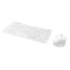 Klaviatūros ir pelės rinkinys TRUST Lyra Mini Wireless QWERTZ (RF + Bluetooth) baltas, vokiškas išdėstymas
