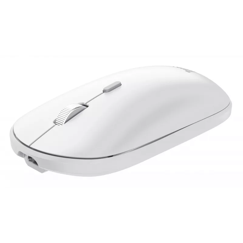 Klaviatūros ir pelės rinkinys TRUST Lyra Mini Wireless QWERTZ (RF + Bluetooth) baltas, vokiškas išdėstymas