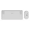 Klaviatūros ir pelės rinkinys TRUST Lyra Mini Wireless QWERTZ (RF + Bluetooth) baltas, vokiškas išdėstymas