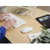 Klaviatūros ir pelės rinkinys TRUST Lyra Mini Wireless QWERTZ (RF + Bluetooth) baltas, vokiškas išdėstymas