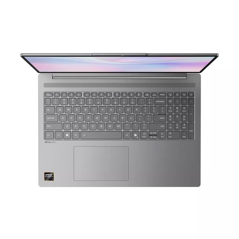 Lenovo IdeaPad plonas 5 16AKP10 Copilot+ PC nešiojamasis kompiuteris su AMD Ryzen™ AI 7 350 procesoriumi 40,6 cm (16 colių) 2.8K 32 GB DDR5-SDRAM 1 TB SSD „Wi-Fi 7“ (802.11be) „Windows 11 Home“ German Pilka