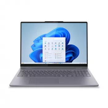 Lenovo IdeaPad 5 2-in-1 16IAL10 Intel Core Ultra 5 225U hybridinis (2-i-1) 40,6 cm (16 colių) lietimui jautrus ekranas WUXGA 16 GB LPDDR5x-SDRAM 1 TB SSD Wi-Fi 7 (802.11be) Windows 11 Home vokiška pilka