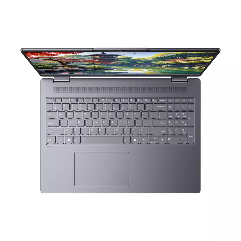 Lenovo IdeaPad 5 2-in-1 16IAL10 Intel Core Ultra 5 225U hybridinis (2-i-1) 40,6 cm (16 colių) lietimui jautrus ekranas WUXGA 16 GB LPDDR5x-SDRAM 1 TB SSD Wi-Fi 7 (802.11be) Windows 11 Home vokiška pilka