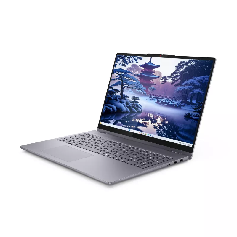 Lenovo IdeaPad 5 2-in-1 16IAL10 Intel Core Ultra 5 225U hybridinis (2-i-1) 40,6 cm (16 colių) lietimui jautrus ekranas WUXGA 16 GB LPDDR5x-SDRAM 1 TB SSD Wi-Fi 7 (802.11be) Windows 11 Home vokiška pilka
