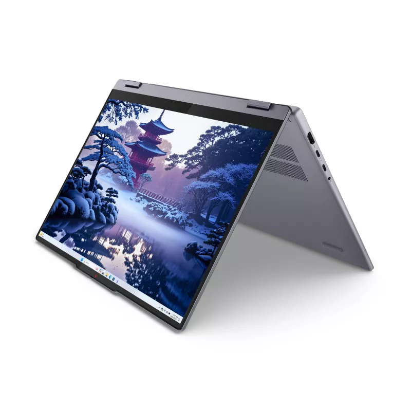 Lenovo IdeaPad 5 2-in-1 16IAL10 Intel Core Ultra 5 225U hybridinis (2-i-1) 40,6 cm (16 colių) lietimui jautrus ekranas WUXGA 16 GB LPDDR5x-SDRAM 1 TB SSD Wi-Fi 7 (802.11be) Windows 11 Home vokiška pilka