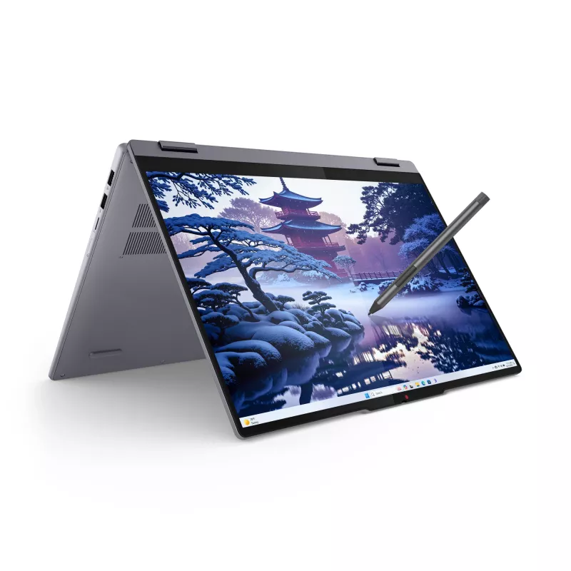 Lenovo IdeaPad 5 2-in-1 16IAL10 Intel Core Ultra 5 225U hybridinis (2-i-1) 40,6 cm (16 colių) lietimui jautrus ekranas WUXGA 16 GB LPDDR5x-SDRAM 1 TB SSD Wi-Fi 7 (802.11be) Windows 11 Home vokiška pilka