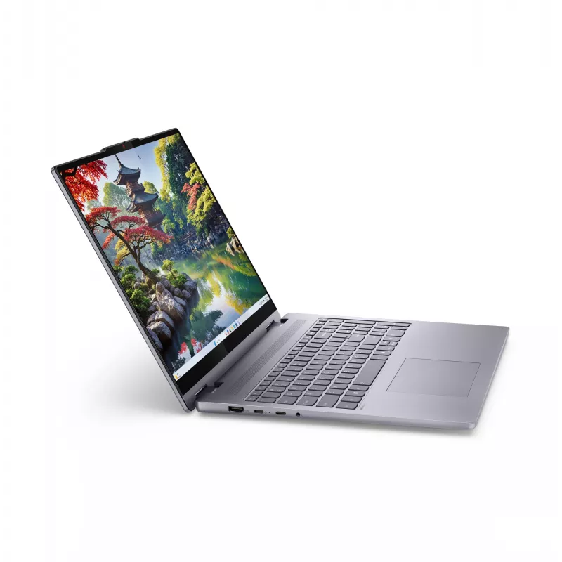 Lenovo IdeaPad 5 2-in-1 16IAL10 Intel Core Ultra 5 225U hybridinis (2-i-1) 40,6 cm (16 colių) lietimui jautrus ekranas WUXGA 16 GB LPDDR5x-SDRAM 1 TB SSD Wi-Fi 7 (802.11be) Windows 11 Home vokiška pilka