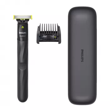 Barzdaskutė Philips Norelco OneBlade QP1424/65 elektrinė barzdaskutė Juoda Pilka
