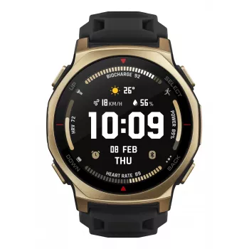 Amazfit T-rex 3 Pro 3,35 cm (1,32 colio) AMOLED 44 mm skaitmeninis 466 x 466 pikselių jutiklinis auksinis Wi-Fi GPS (palydovinis)