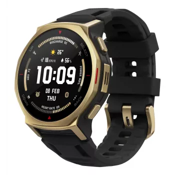 Amazfit T-rex 3 Pro 3,35 cm (1,32 colio) AMOLED 44 mm skaitmeninis 466 x 466 pikselių jutiklinis auksinis Wi-Fi GPS (palydovinis)