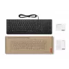 Laidinė pilno dydžio USB klaviatūra Lenovo 4Y41R64642 — daniškas išdėstymas, 105 klavišai, juoda