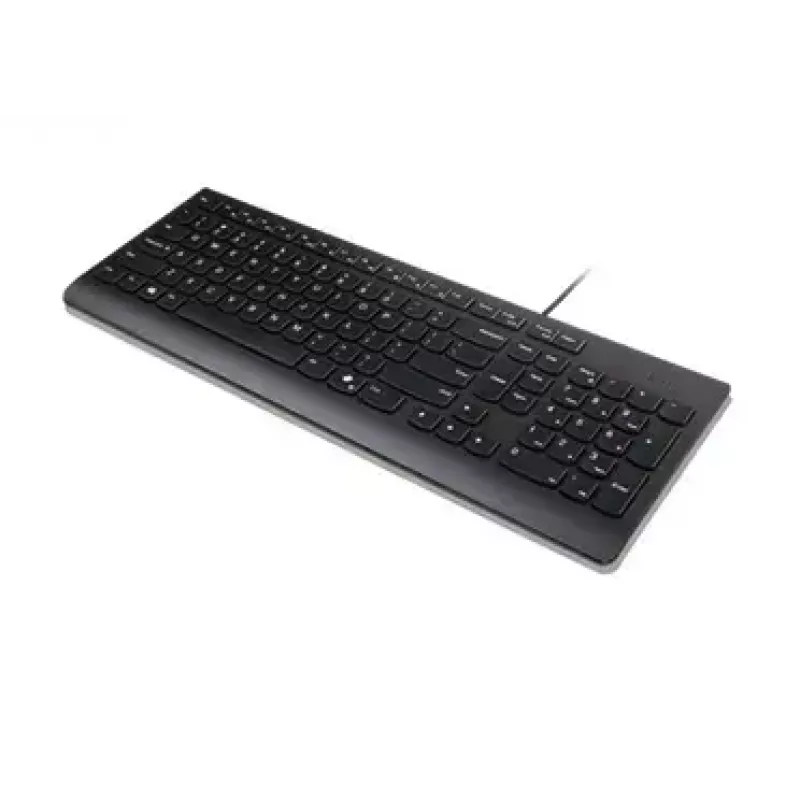 Laidinė pilno dydžio USB klaviatūra Lenovo 4Y41R64642 — daniškas išdėstymas, 105 klavišai, juoda