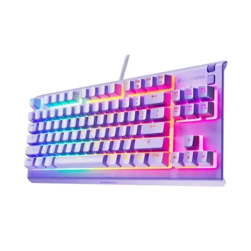 Mechaninio stiliaus TKL žaidimų klaviatūra STEELSERIES Apex 3 TKL US RGB foninis apšvietimas, be skaitmenų bloko, US išdėstymas