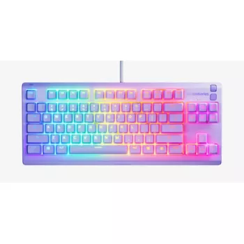 Mechaninio stiliaus TKL žaidimų klaviatūra STEELSERIES Apex 3 TKL US RGB foninis apšvietimas, be skaitmenų bloko, US išdėstymas