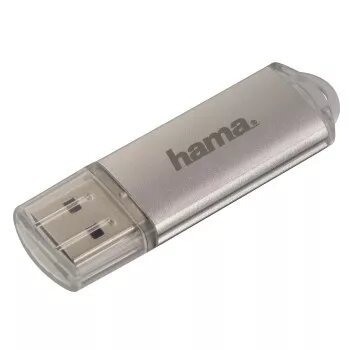 Hama Laeta FlashPen, USB 2.0, 128 GB USB atmintukas, USB Type-A, sidabrinis