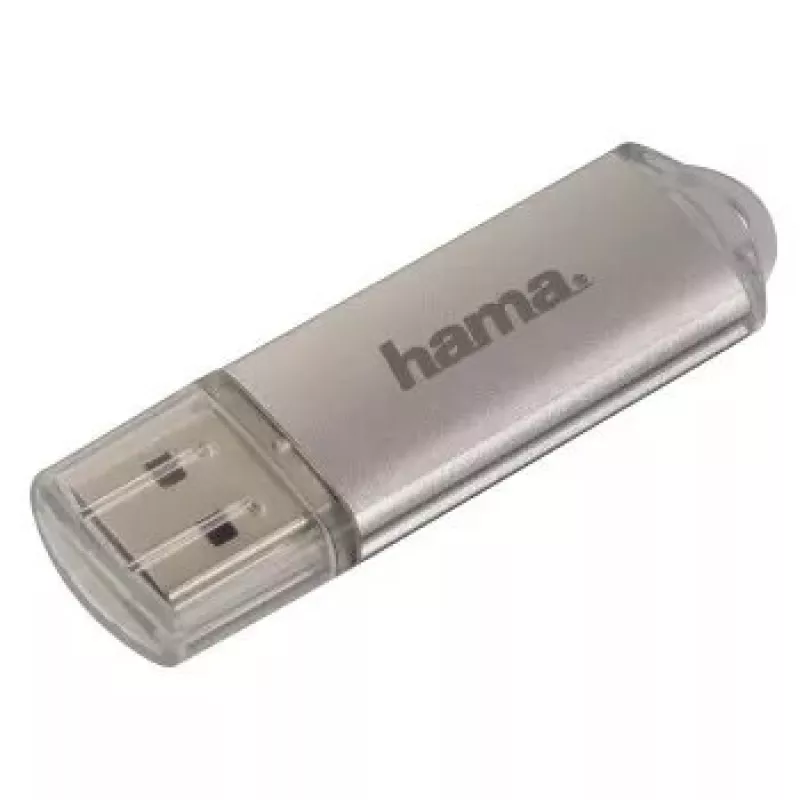 Hama Laeta FlashPen, USB 2.0, 128 GB USB atmintukas, USB Type-A, sidabrinis