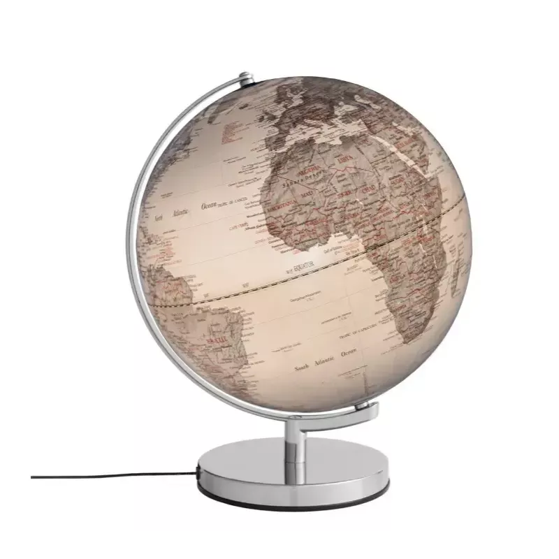 Stalinis politinis gaublys TROIKA STELLAR LIGHT 30 cm skersmens, klasikinis dizainas, maitinamas iš kintamos srovės, sidabrinis