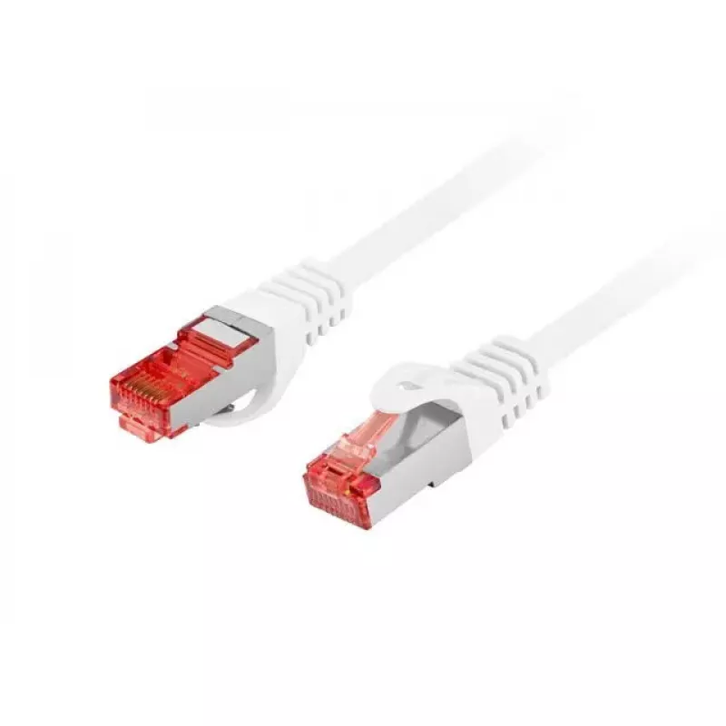 LANBERG Cat6 S/FTP (S-STP) tinklo kabelis, RJ‑45–RJ‑45, 2 m, baltas