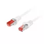 LANBERG Cat6 S/FTP (S-STP) tinklo kabelis, RJ‑45–RJ‑45, 2 m, baltas