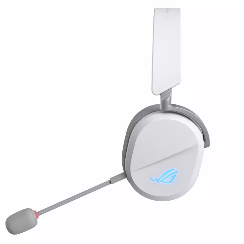 ASUS ROG Pelta ausinės su laidu ir belaidžiu ryšiu, ant galvos, žaidimams, USB Type-C, Bluetooth, baltos
