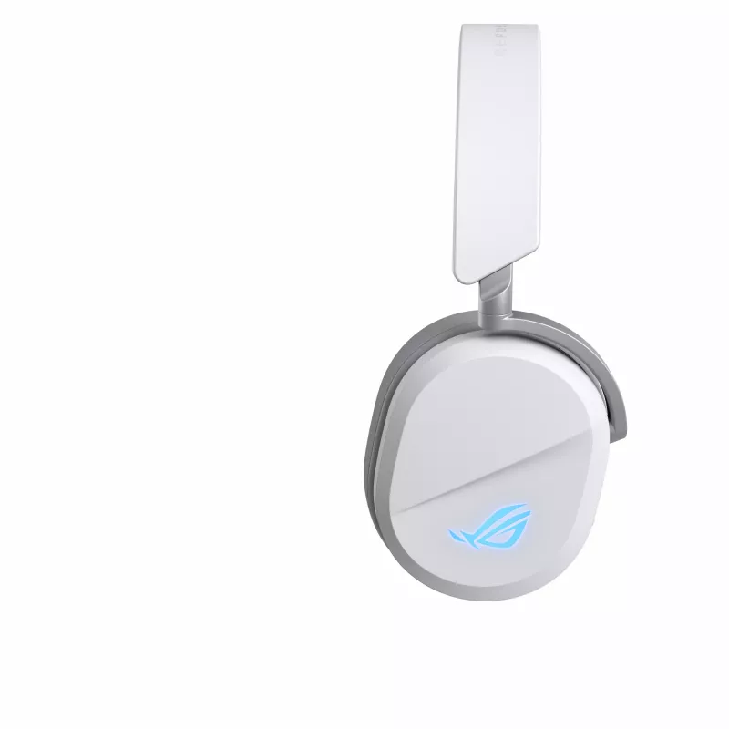 ASUS ROG Pelta ausinės su laidu ir belaidžiu ryšiu, ant galvos, žaidimams, USB Type-C, Bluetooth, baltos