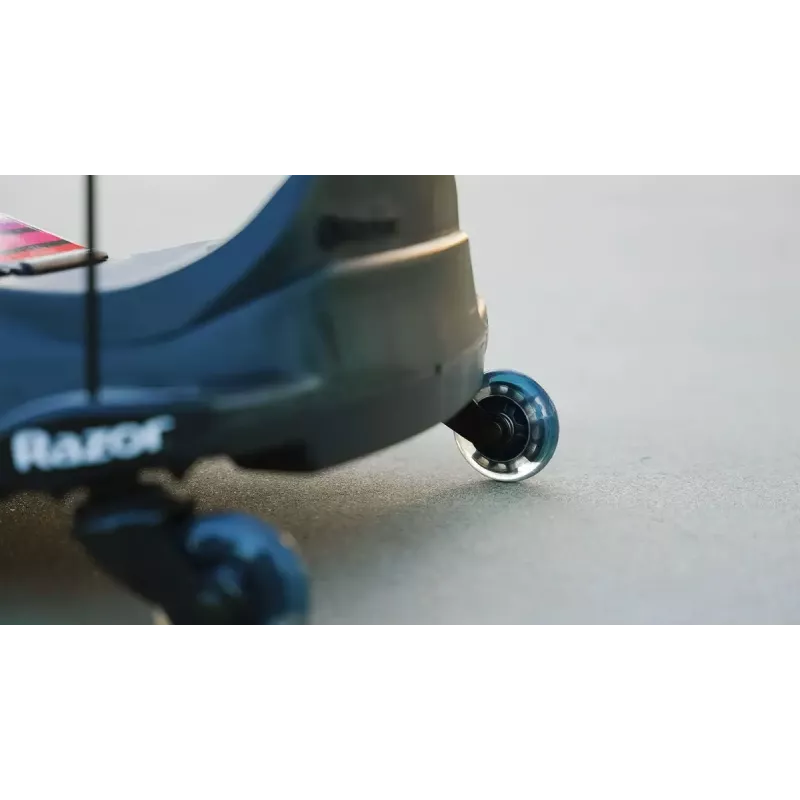 Elektrinis dreifo kartas Razor CRAZY CART Shift Lightshow — įkraunama ličio baterija, LED šviesos šou, 13 km/h, 40 min.