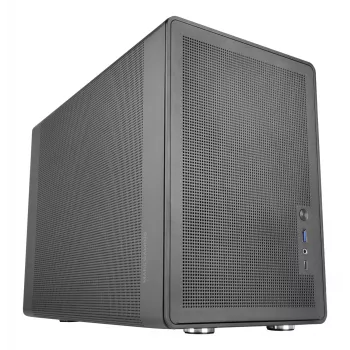 PC Mini Tower korpusas TACENS Mars Gaming MC-XPRO — Mini-ITX/Micro-ATX, SFX maitinimo blokų palaikymas, tinklelis, juodas, 120 mm ventiliatoriai