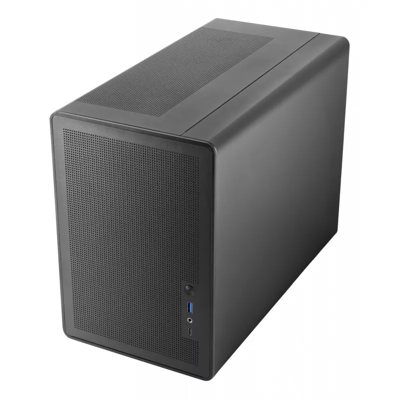 PC Mini Tower korpusas TACENS Mars Gaming MC-XPRO — Mini-ITX/Micro-ATX, SFX maitinimo blokų palaikymas, tinklelis, juodas, 120 mm ventiliatoriai
