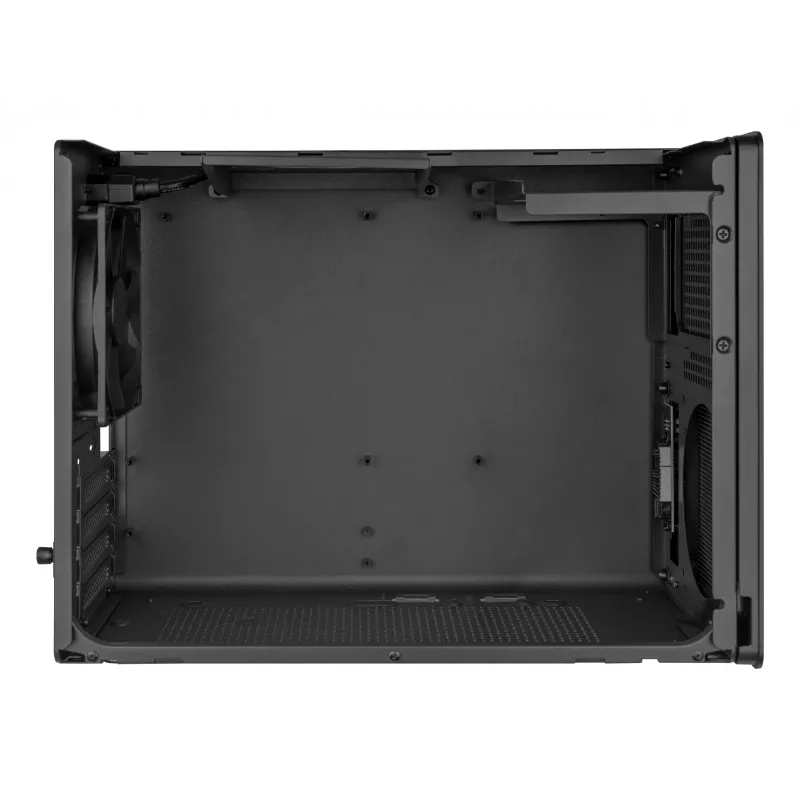 PC Mini Tower korpusas TACENS Mars Gaming MC-XPRO — Mini-ITX/Micro-ATX, SFX maitinimo blokų palaikymas, tinklelis, juodas, 120 mm ventiliatoriai