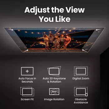 BenQ GV50p standartinio nuotolio DLP lazerinis projektorius 1080p 500 ANSI lm, 16:9, 2,1 kg, 20 000 val.