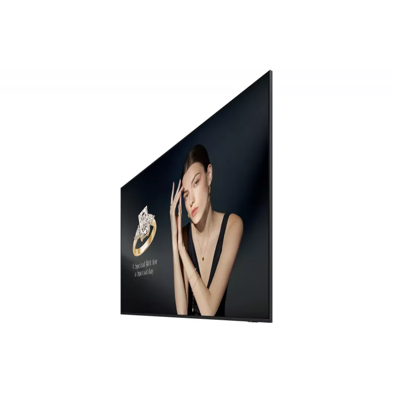 Samsung QH115F-X skaitmeninės reklaminės plokštumos ekranas 2,92 m (115 colių) LCD Wi-Fi 1000 cd/m² 4K Ultra HD juodas Tizen 24/7