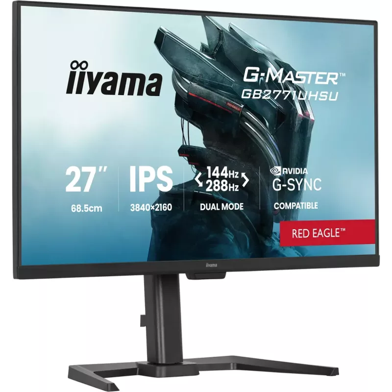 iiyama G-MASTER GB2771UHSU-B1 kompiuterio monitorius 68,6 cm (27 colių) 3840 x 2160 pikselių 4K Ultra HD LED juodas