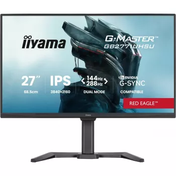 iiyama G-MASTER GB2771UHSU-B1 kompiuterio monitorius 68,6 cm (27 colių) 3840 x 2160 pikselių 4K Ultra HD LED juodas