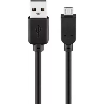 USB laidas Goobay 95735 0,3 m USB A Micro-USB B, juodas