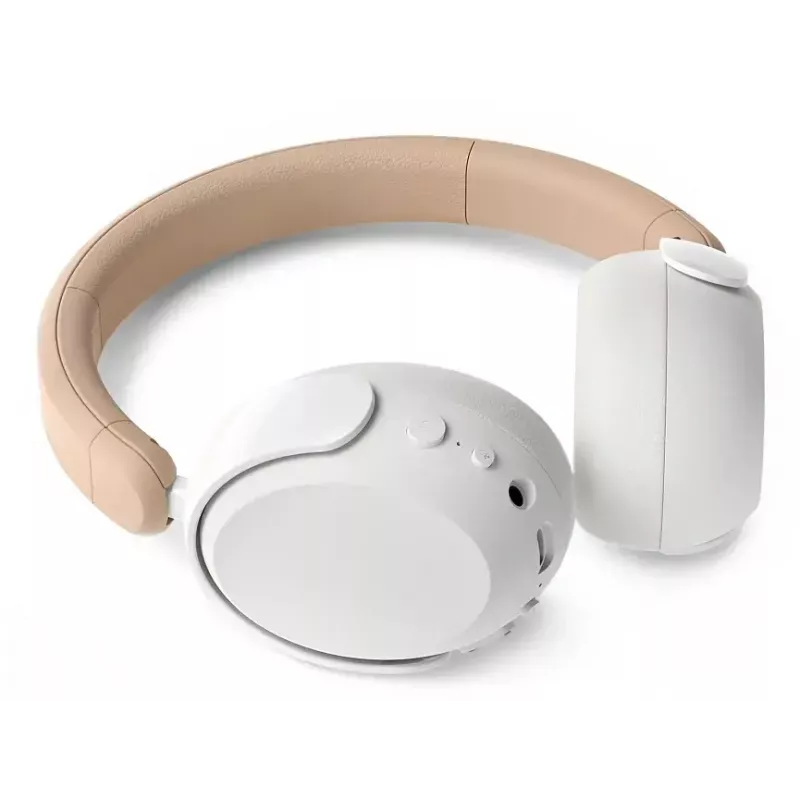 Philips 5000 serijos TAK5500AL/00 ausinės/ausinės su mikrofonu Laidinės ir belaidės Aplink galvą Skambučiai/muzika Bluetooth Gintarinė, balta