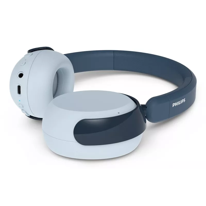 Philips 5000 serijos TAK5500RT ausinės su laidiniu ir belaidžiu ryšiu, lankeliu, skambučiams / muzikai, Bluetooth, mėlynos, žalios