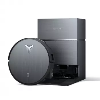Robotinis dulkių siurblys Ecovacs Deebot X11 Pro Omni — juodas, ličio jonų 6400 mAh, 206 min. veikimo laikas, 0,22 l dulkių talpykla, bazinė stotelė 2,5 l