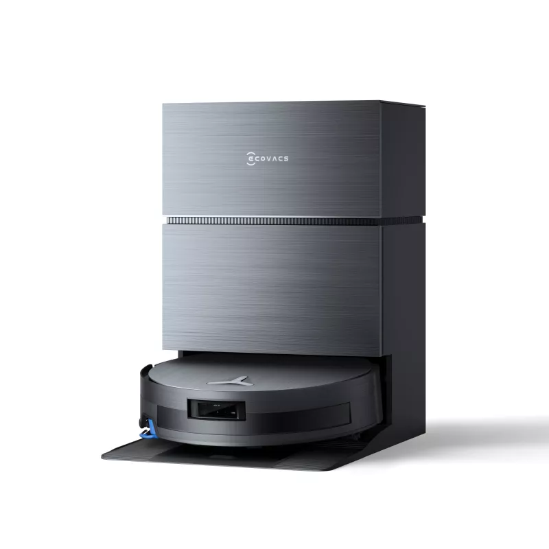 Robotinis dulkių siurblys Ecovacs Deebot X11 Pro Omni — juodas, ličio jonų 6400 mAh, 206 min. veikimo laikas, 0,22 l dulkių talpykla, bazinė stotelė 2,5 l