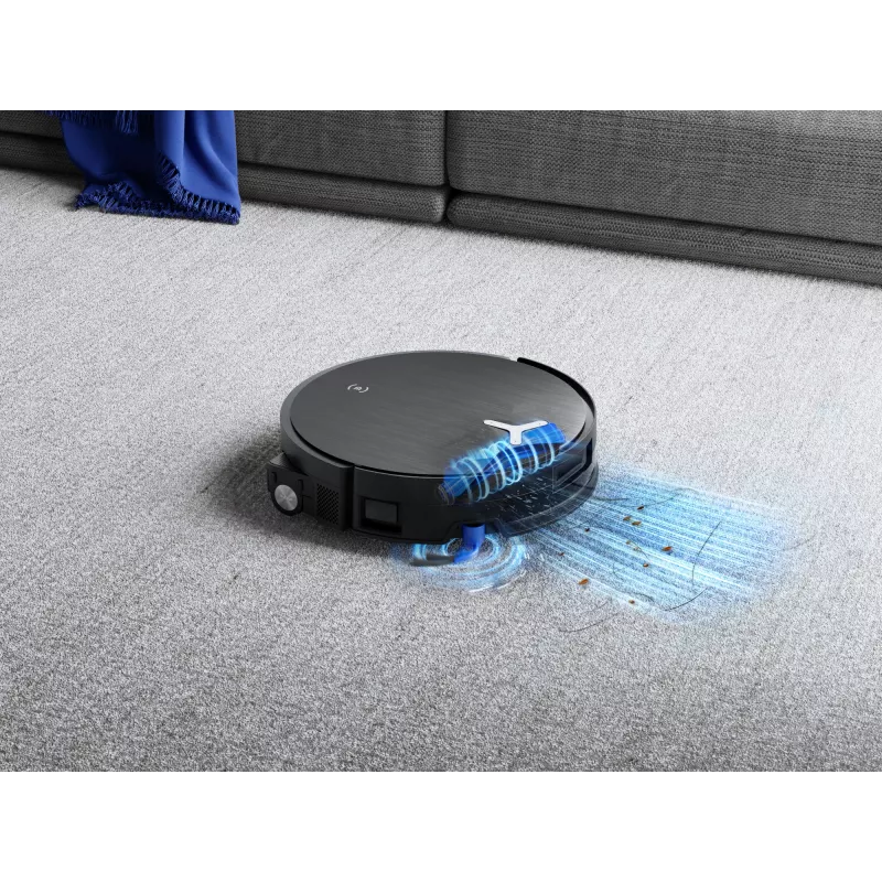 Robotinis dulkių siurblys Ecovacs Deebot X11 Pro Omni — juodas, ličio jonų 6400 mAh, 206 min. veikimo laikas, 0,22 l dulkių talpykla, bazinė stotelė 2,5 l