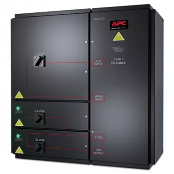 APC SYMMETRA PX 96/160KW PRIE SIENOS TVIRTINAMAS PRIEŽIŪROS APĖJIMO SKYDAS, 400V