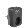 APC PME1WU2B-GR viršįtampių slopintuvas, juoda, pilka, 1 AC lizdas (-ai), 230 V