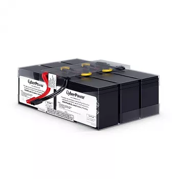 UPS baterija CYBERPOWER RBP0078 — sandari švino rūgštinė (VRLA) 72 V, 6 elementai, 16,5 kg, juoda
