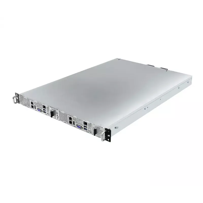 Server barebone ASRock 1U2N2G-AM5/2T — LGA 1718, DDR5 iki 48 GB, 10 Gb Ethernet, Aspeed AST2600, 1600 W maitinimo šaltinis