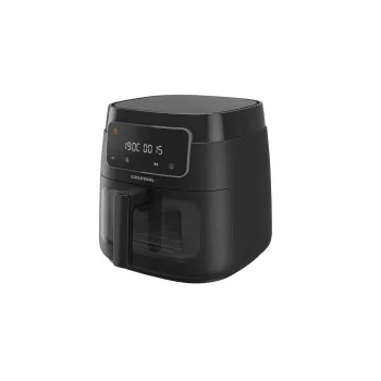 Grundig FRY 7320 Vienos kameros 7,6 L atskirai pastatoma 1900 W karšto oro gruzdintuvė Juoda