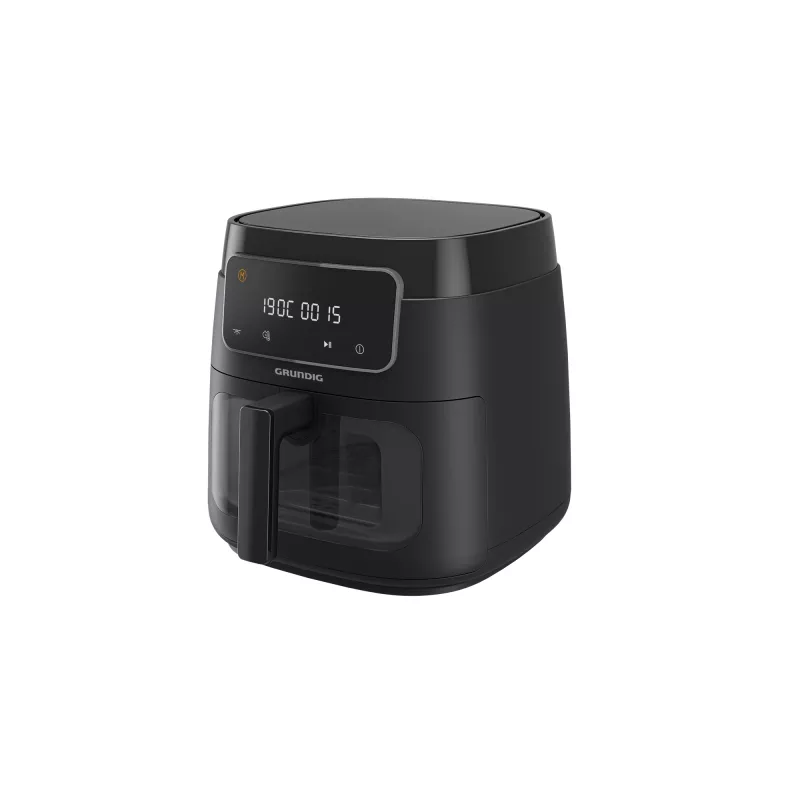 Grundig FRY 7320 Vienos kameros 7,6 L atskirai pastatoma 1900 W karšto oro gruzdintuvė Juoda