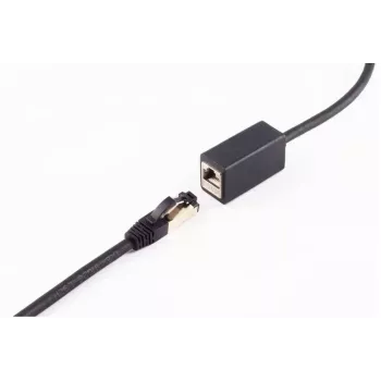 Tinklo kabelis ShiverPeaks BS08-44025 1 m Cat8.1 F/FTP juodas