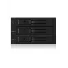 ICY BOX IB-563SSK 2x 5,25 colio saugojimo įrenginio dėklas Juodas